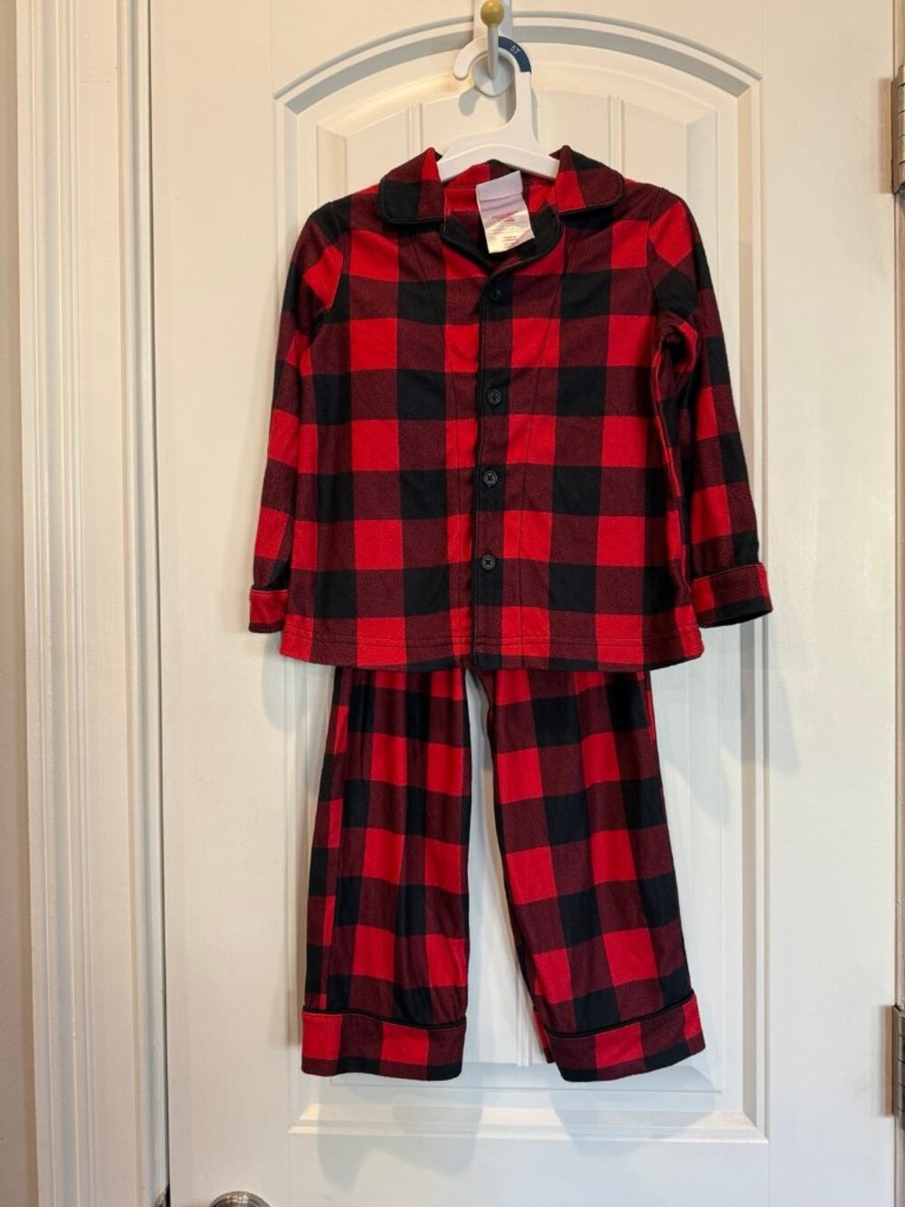 3T plaid toddler pajamas like new!